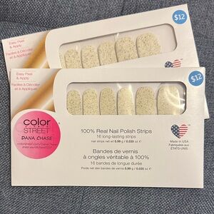 Color Street Glittersweet Nail Strips PLUS A BONUS set of CLEAR FOR FREE!